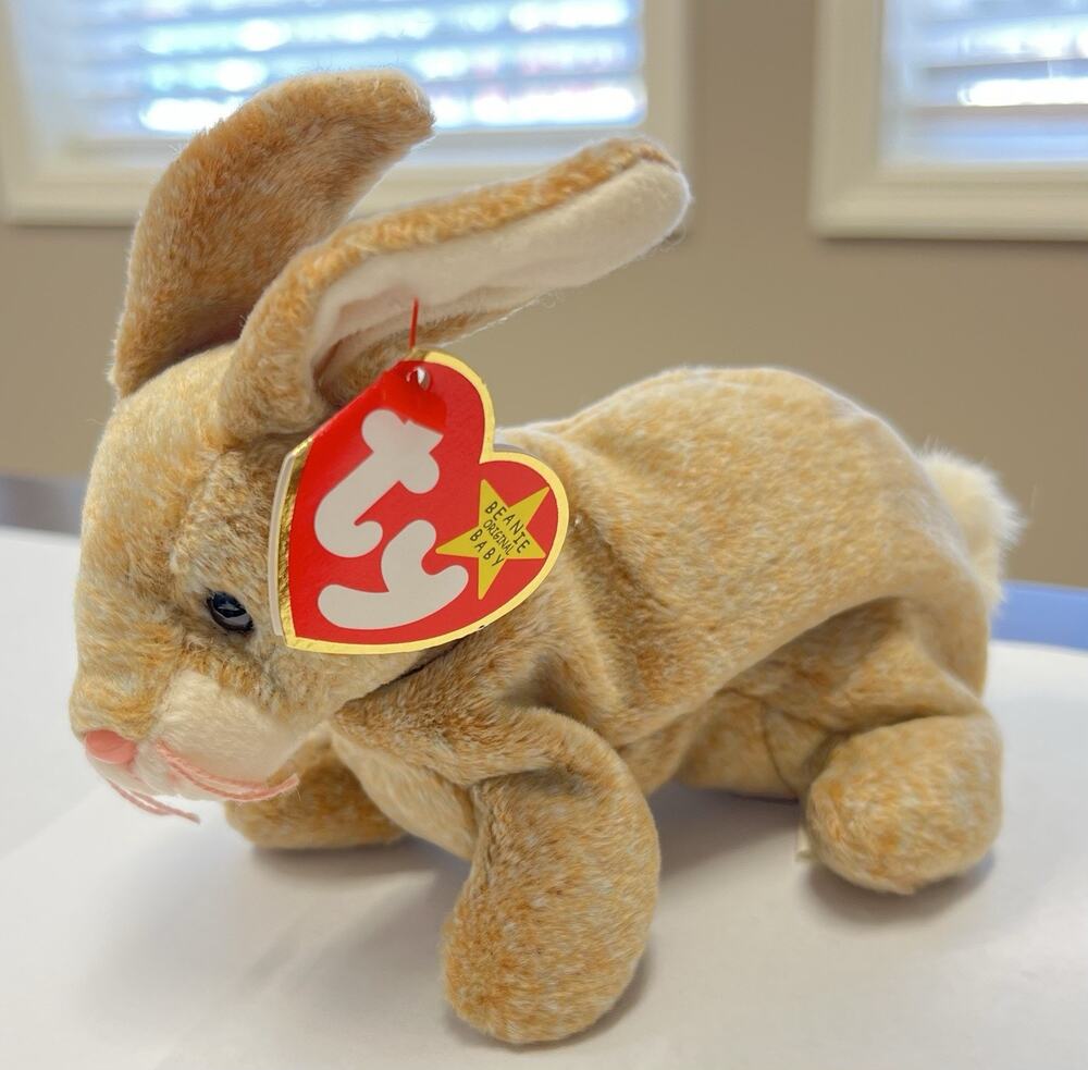 TY Beanie Baby Nibbly the Rabbit Bunny Spring Easter